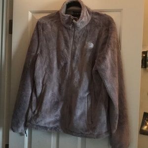 Grey Fleece North Face Jacket